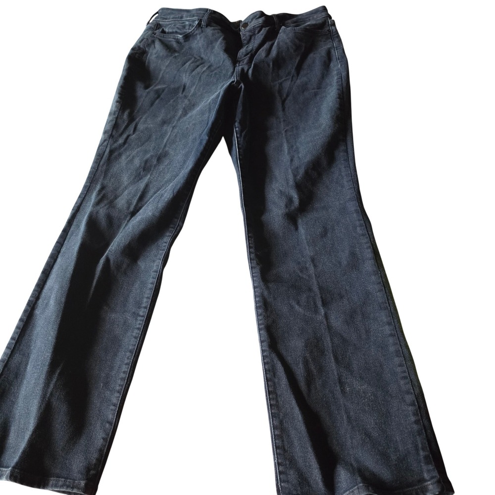 NYDJ Marilyn Straight Leg Dark Wash Denim Jeans Womens 16 Lift Tuck Technology